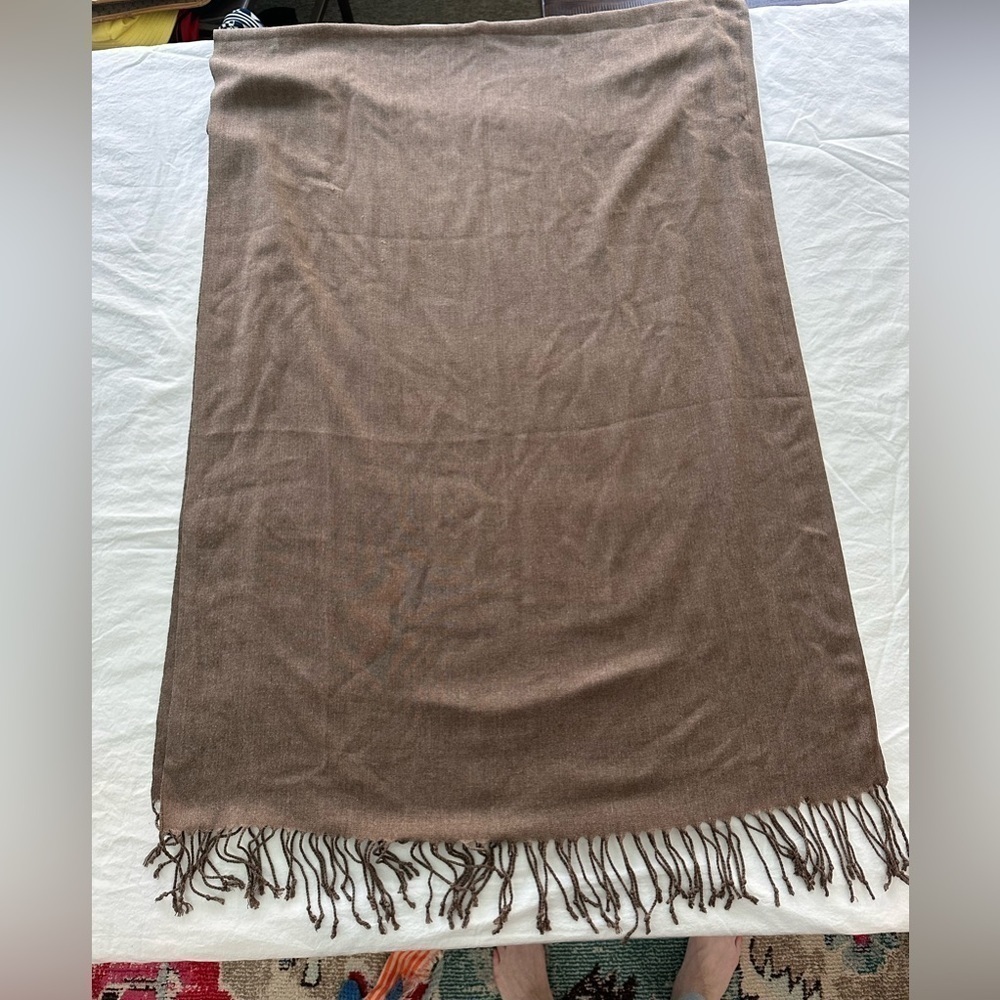 Scarf - Gorgeous Autumnal Brown - 72 inches by 26 inches Beautiful & Big